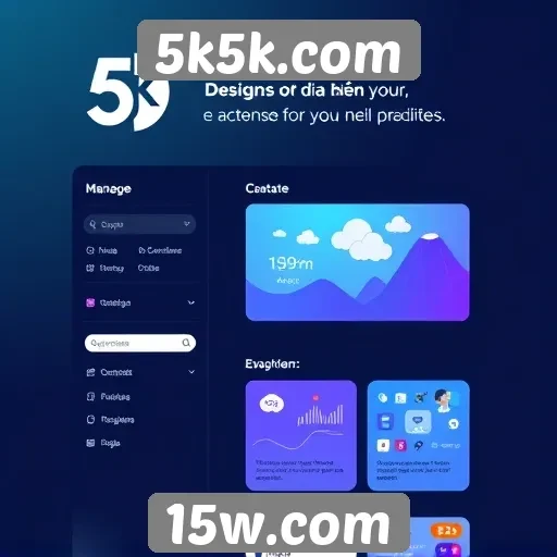 Análise da interface do usuário do 5k5k.com